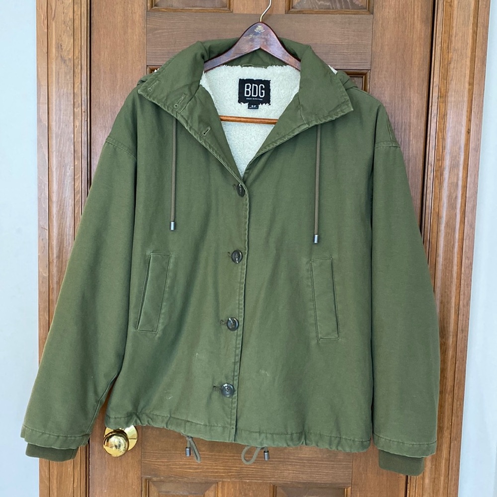 Urban outfitters army green coat